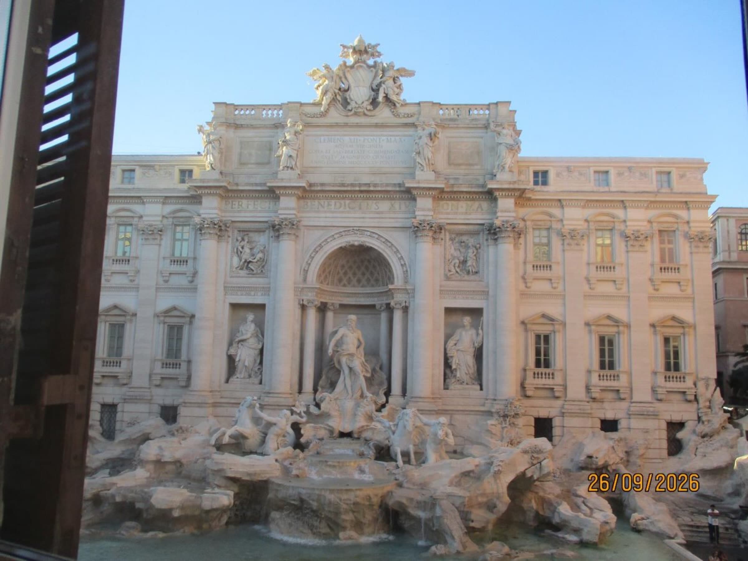 The Trevi Fountain in daylight